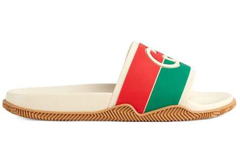 gucci slides orange|women's slide with interlocking g.